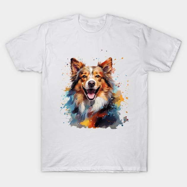 Pomeranian dog T-Shirt by AnimalArtZen